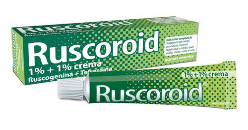 Ruscoroid Rett Crema 40G 1%+1%